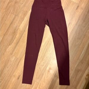 aerie Offline High-Waist Leggings in Deep Burgundy